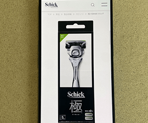 Schick 極 KIWAMI 敏感肌 ホルダー (刃付き+替刃1個)